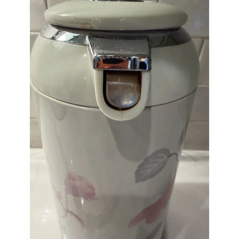 Beautiful Rare Mikasa Continental Silk Flowers 1 Liter Thermos